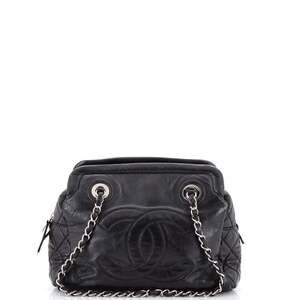 Chanel Cc Frame Tote Calfskin Large #258725C16B